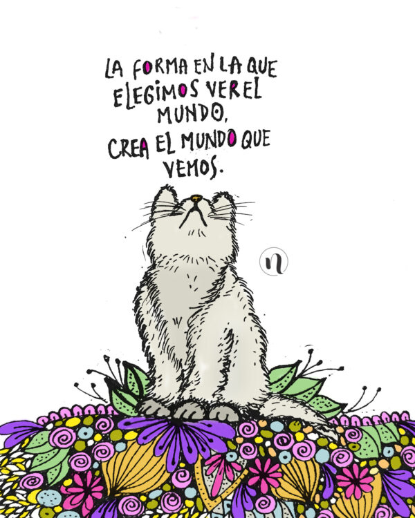 Lamina ilustración Gato