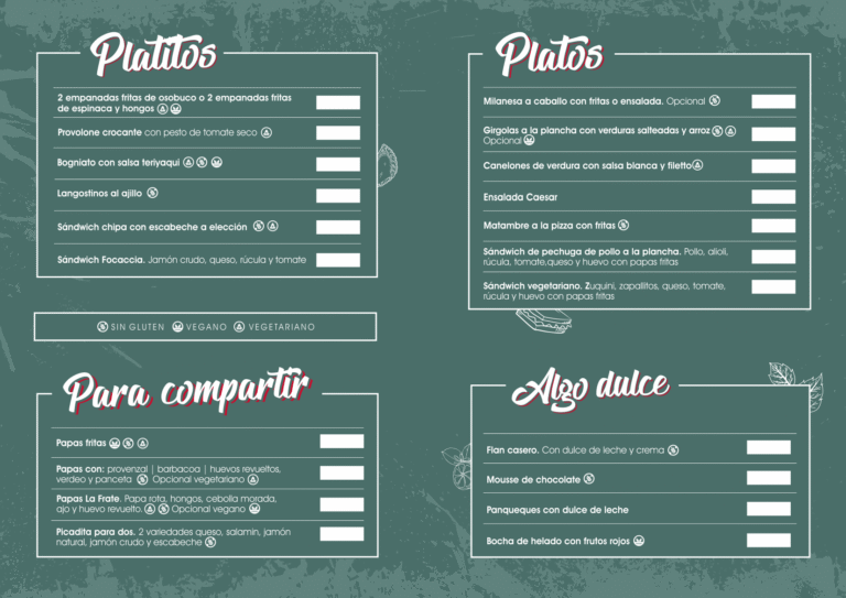 Dorso menu