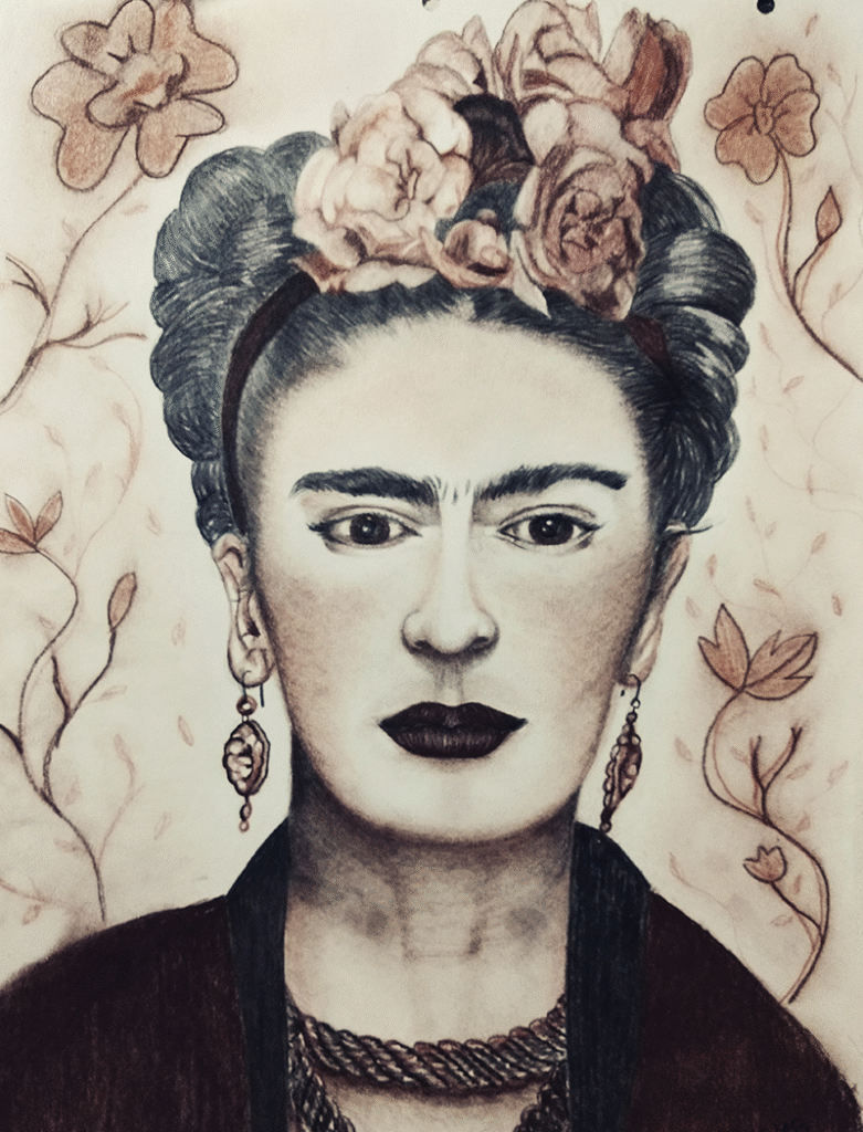 dibujo de frida khalo