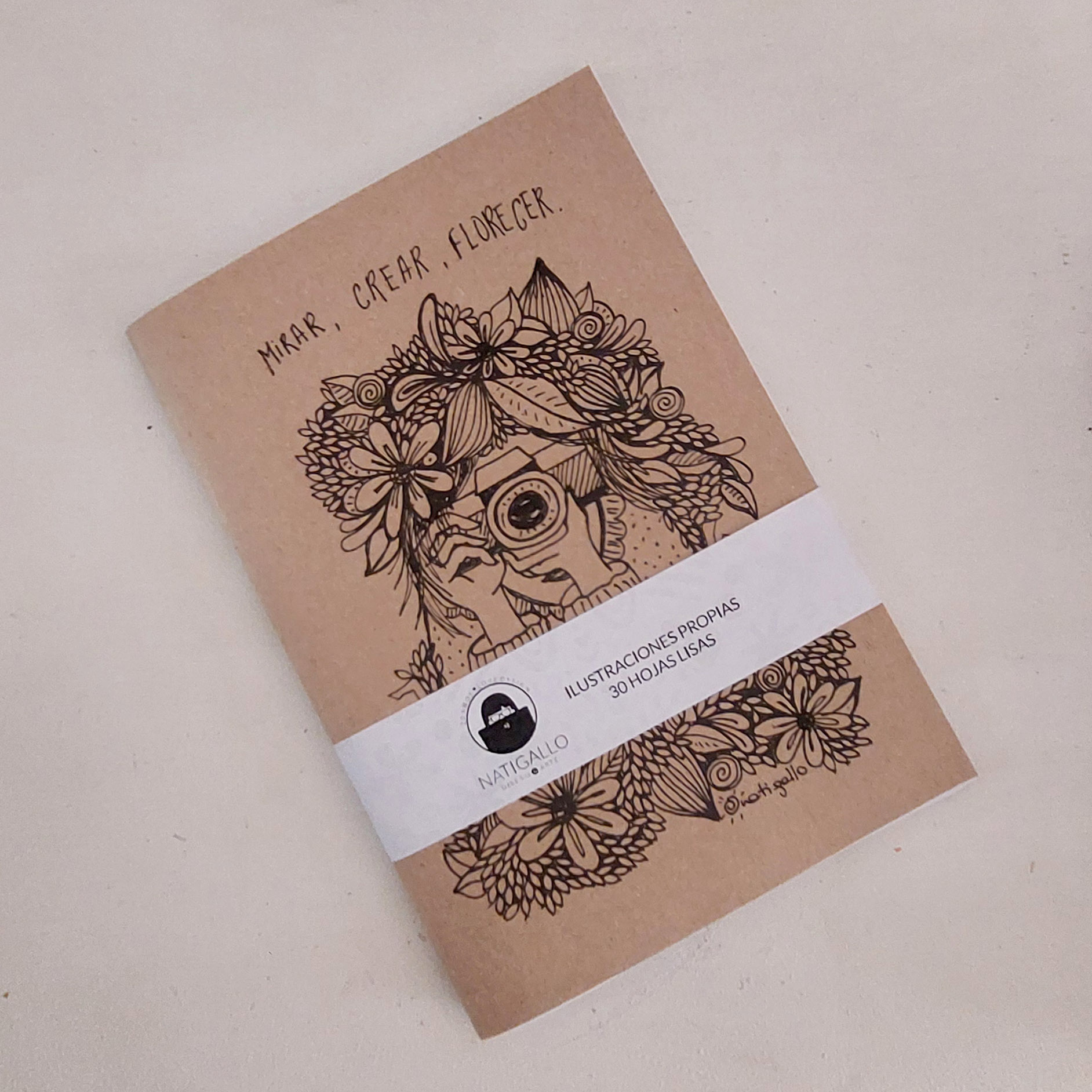 Cuadernos tapa papel craft